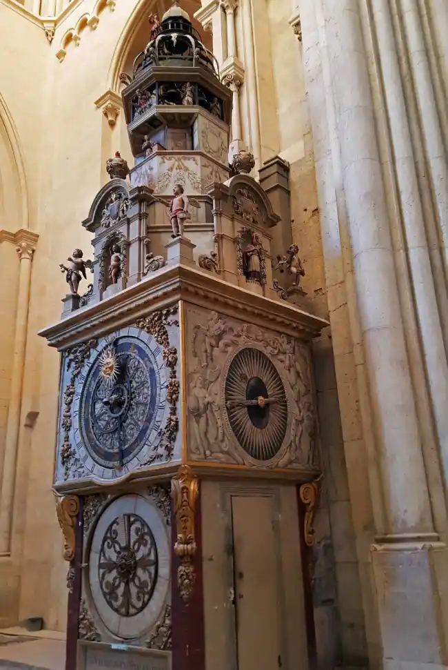 astronomical clock of Saint-Jean Cathedral in Lyon