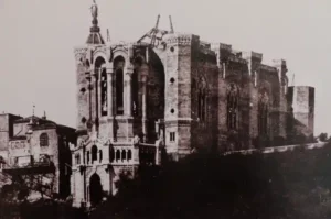 Fourvière under construction, 1875
