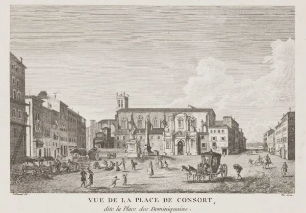 View of the former Place Confort, now Place des Jacobins