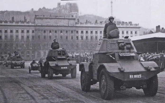 anti-tank gun Place Bellecour during the Second World War
