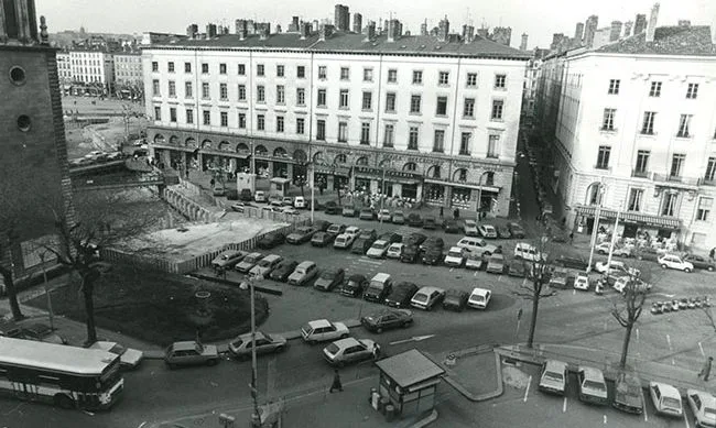 Construction of Place Antonin Poncet - early 1980s