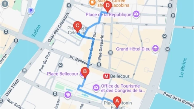 visite guidée gratuite parcours de lyon