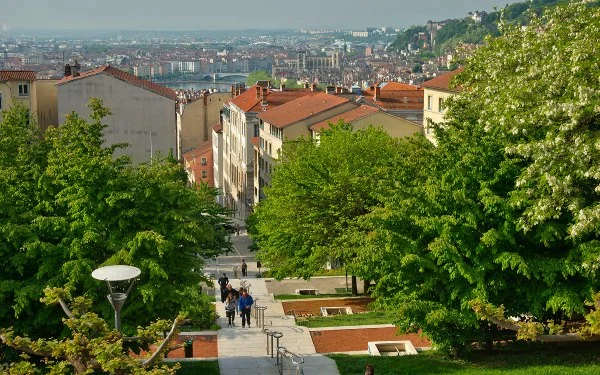Les Jardins de la Grande-Côte : Un balcon sur Lyon