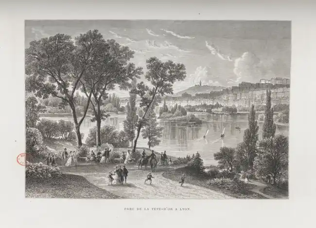 Auguste Paul Charles Anastasi - Parc de la Tête d'Or à Lyon 1867