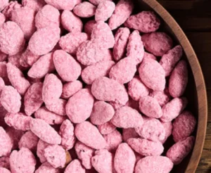 pralines rouges chez Sève chocolatier Lyon