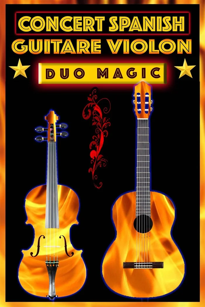 Spanish guitar violin: Duo magic