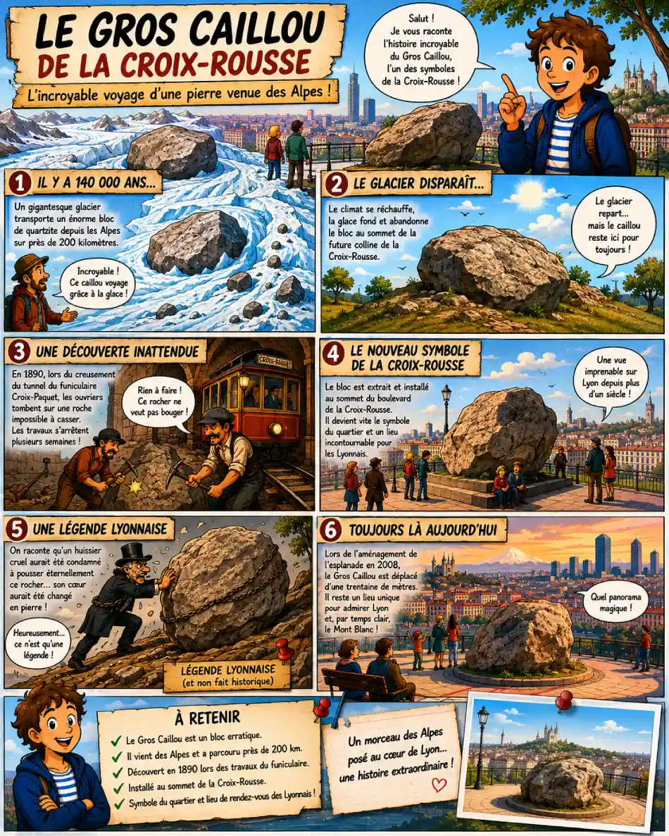 The comic strip: The Big Rock of Croix-Rousse