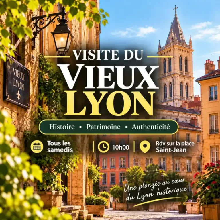 visite du vieux lyon le samedi à 10h