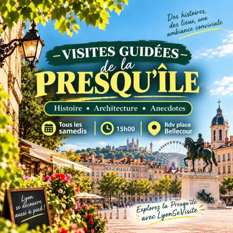 visite de la presqu'ile le samedi à 15h