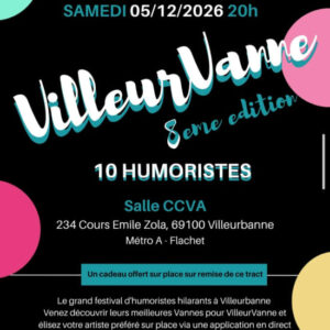 Festival Humour VilleurVanne édition 8 soir 2